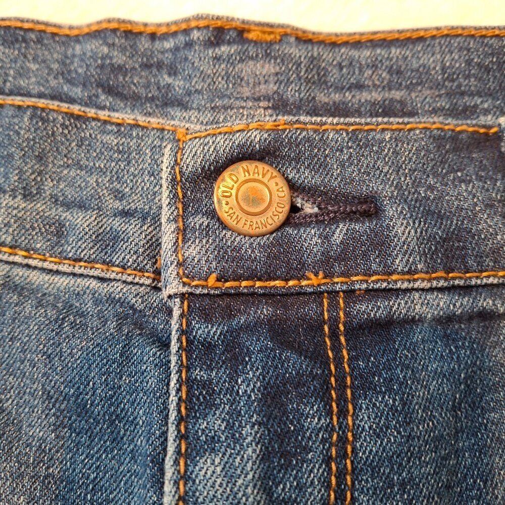 Old Navy Denim Shorts Sz 10 Medium Wash Mid Rise 4.5 inch Western Cowgirl - Picture 9 of 13